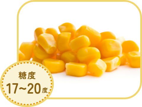 驚きの甘さ、糖度17〜20度